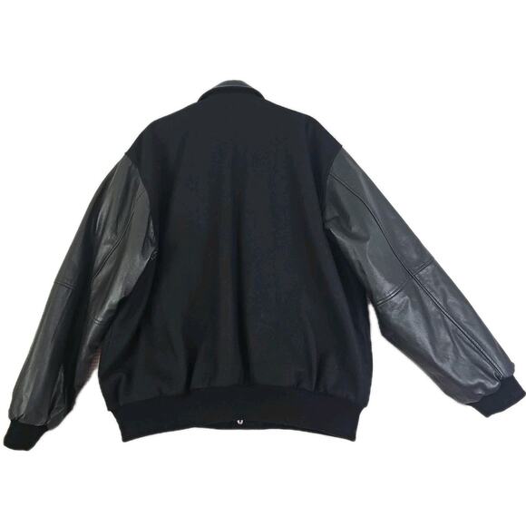 Vintage MTM Recognition ~Men's XXL~ Black Bomber Jacket Oklahoma City 80s 90s - Picture 11 of 14